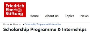 Friedrich Ebert Stiftung scholarships and Internship Application | Study Abroad | Requirements and how to apply