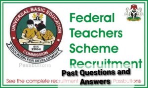 Federal Government Teachers Recruitment past questions and answers | Ministry of Education CBT Test Examination | PDF Download